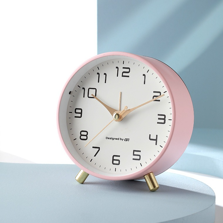 Nordic Time Table Clock With Silent Scandinavian Design