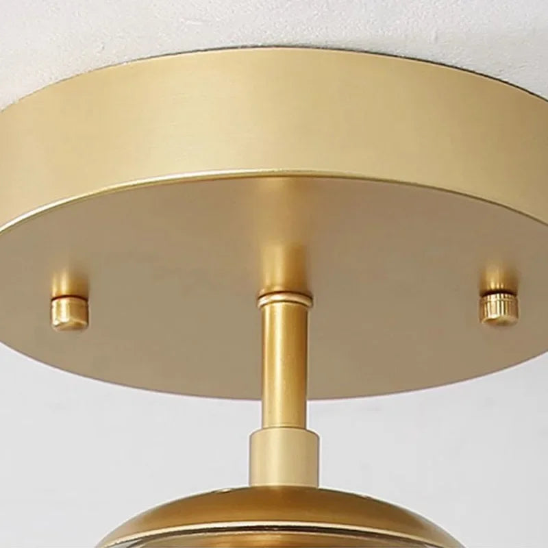 Aurelo Orb Deckenleuchte mit klarem Glaskugel und minimalistischem Metallhalter