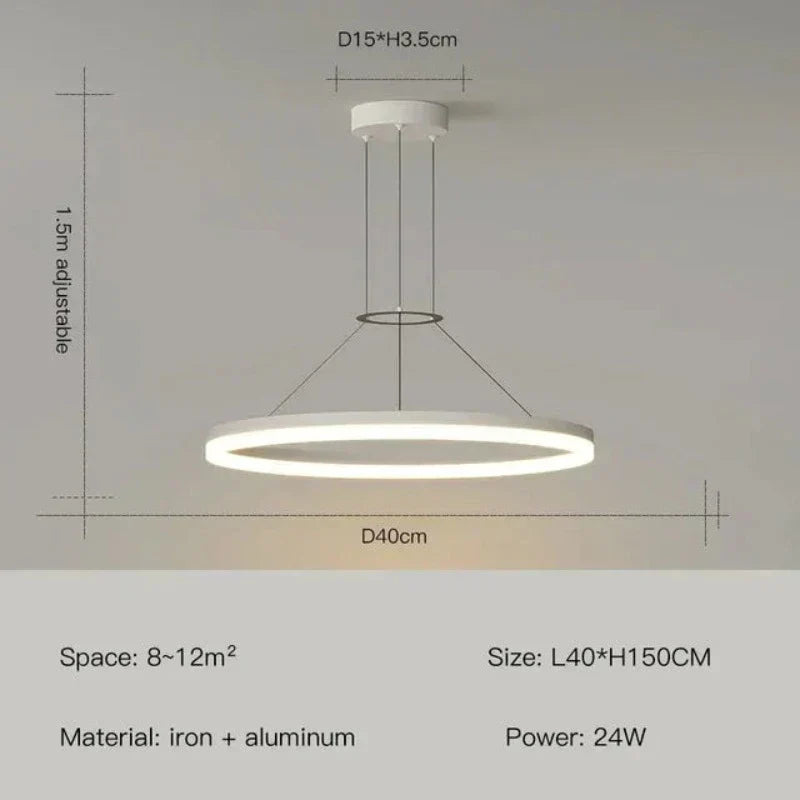 LumaNova İnce Askılı Avize Modern Yaşam Alanları İçin