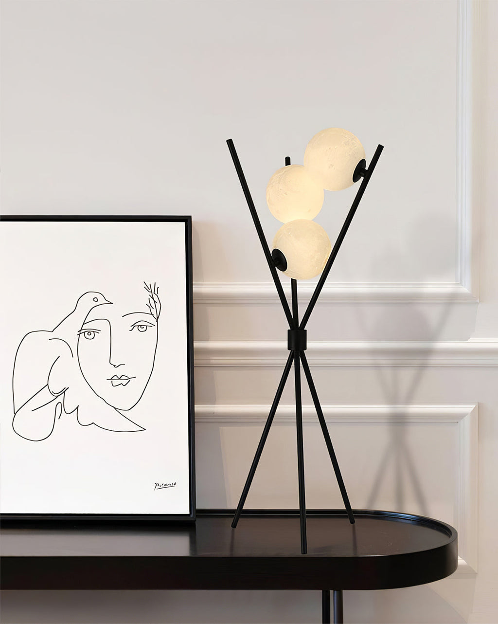 Elara stolní lampa pro pohovky a křesla, moderní osvětlení obývacího pokoje