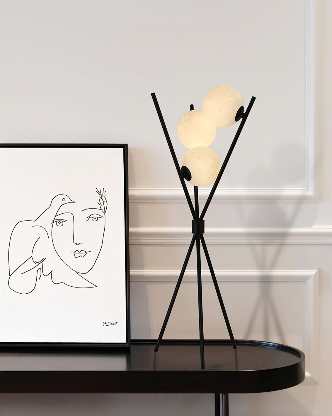 Elara stolní lampa pro pohovky a křesla, moderní osvětlení obývacího pokoje