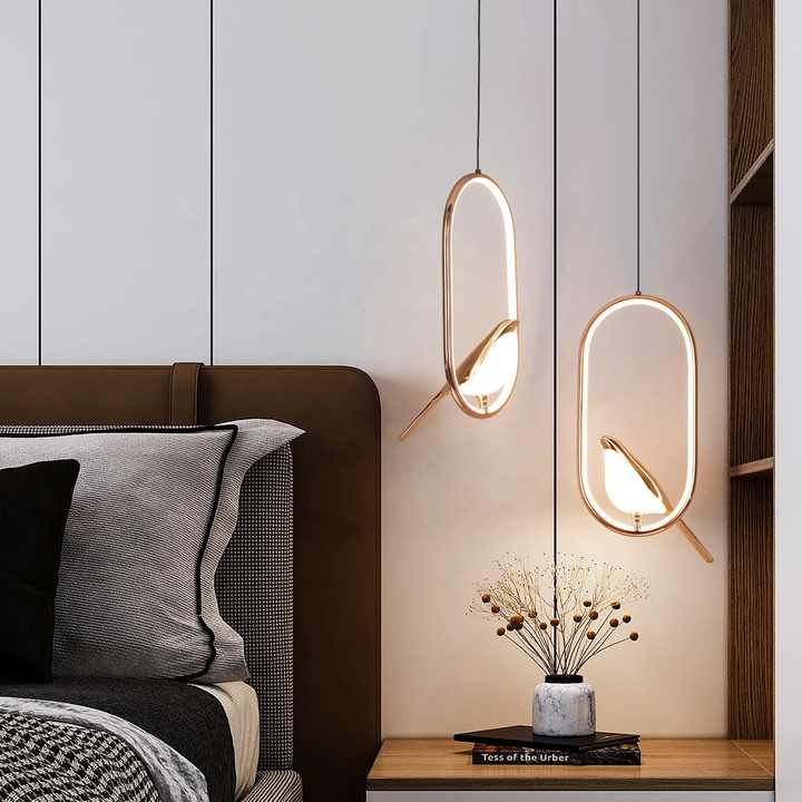 Lámpara LED LyraLux para un ambiente hogareño elegante y relajante