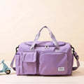 Bolsa de viaje versátil para gimnasio con múltiples bolsillos y compartimento para zapatos