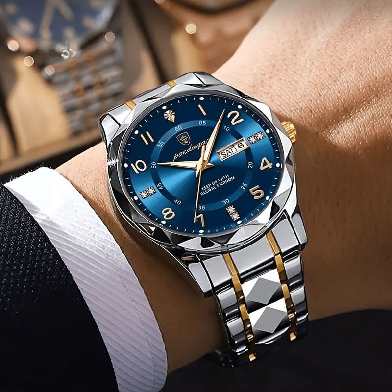 Titanium AeroPulse Chrono Men's Sports Watch With Multifunction Capabilities