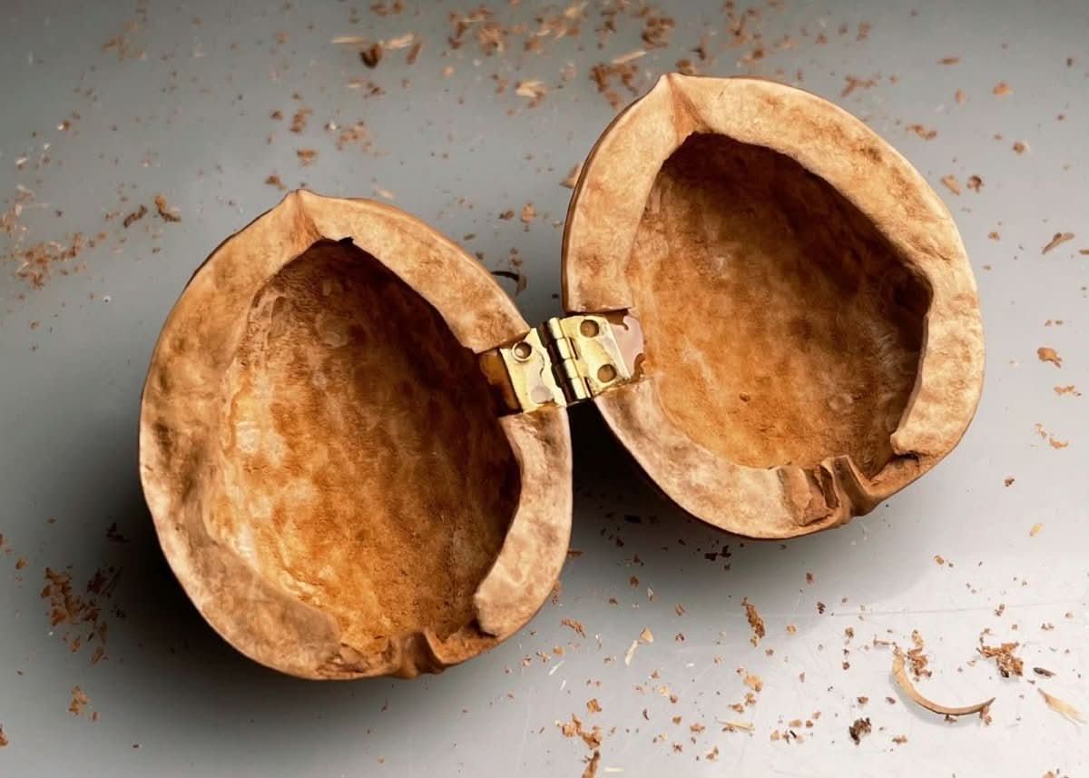 Whispering Walnut Shells Dollhouse Handmade With Interior Lighting
