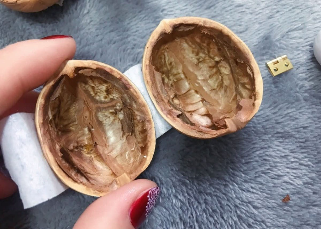 Whispering Walnut Shells Dollhouse Handmade With Interior Lighting