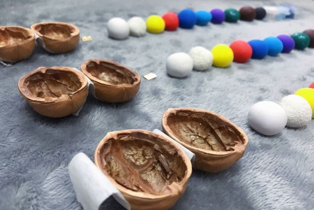 Whispering Walnut Shells Dollhouse Handmade With Interior Lighting