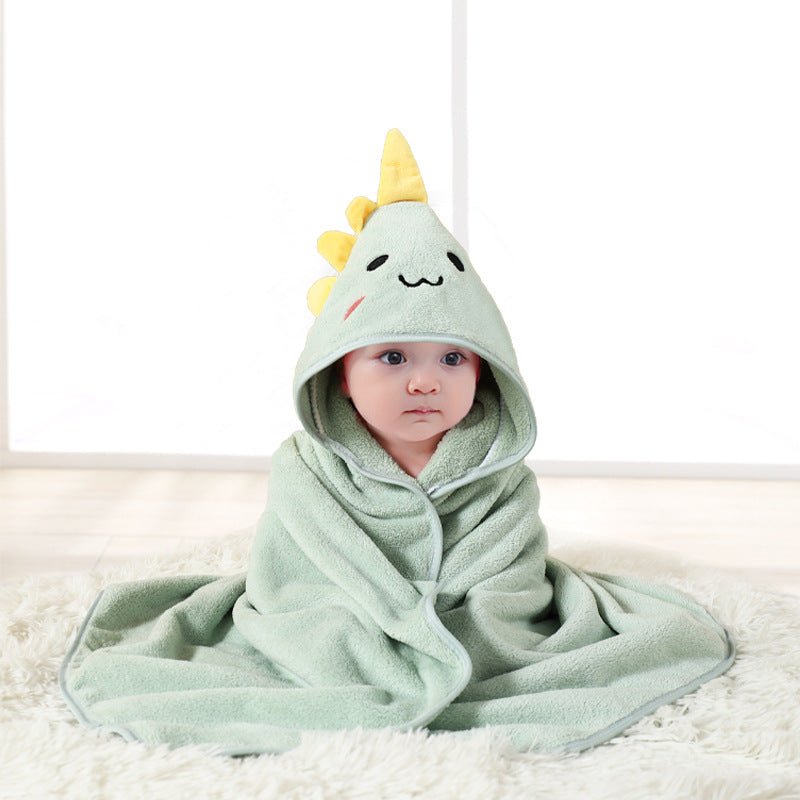 SnuggleNest Flauschiges Baby-Badetuch mit Kapuze für sanftes Trocknen und kuschelige Umarmungen