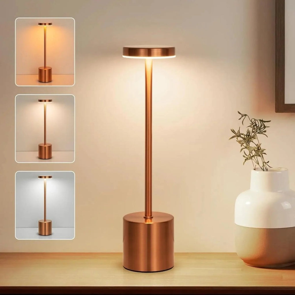 Lámpara de Mesa AuroraGlow con Acento Nórdico para Ambiente Acogedor