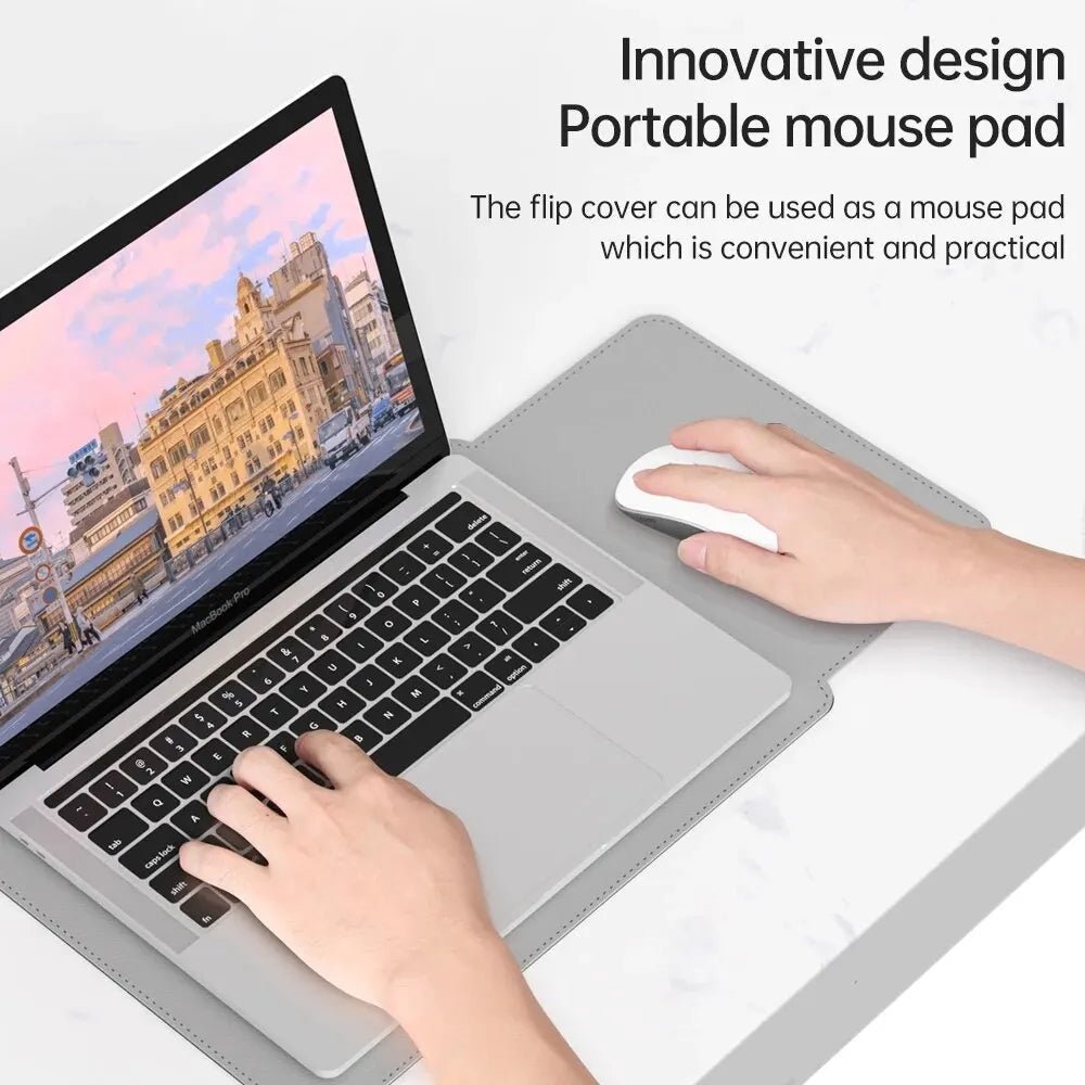 ApexGuard PU Laptophoes met Pluche Binnenkant voor Professionals Stijlvolle Bescherming