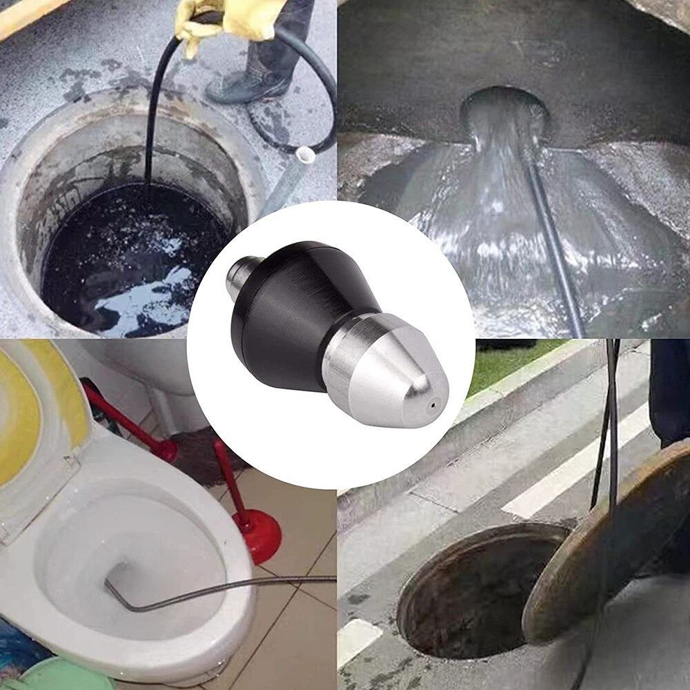 Ugello a getto in acciaio inox per lo sblocco rapido delle tubature