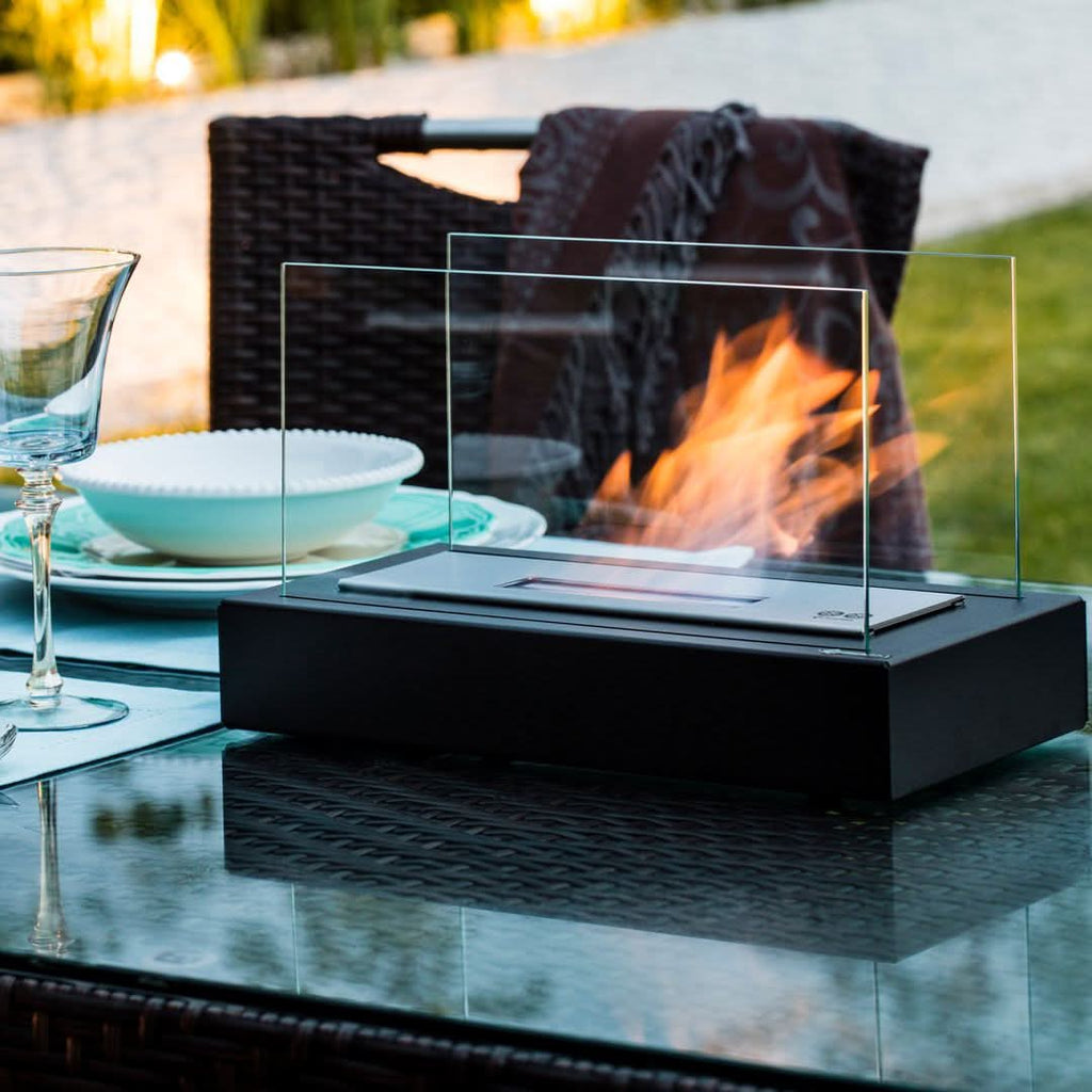 EmberNova Tabletop Bioethanol Fireplace For Indoor Or Outdoor Use