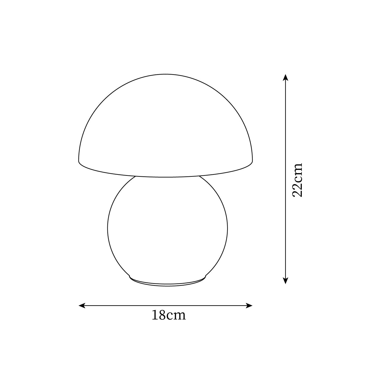 Lampă de masă modernă și minimalistă Lumella pentru noptieră