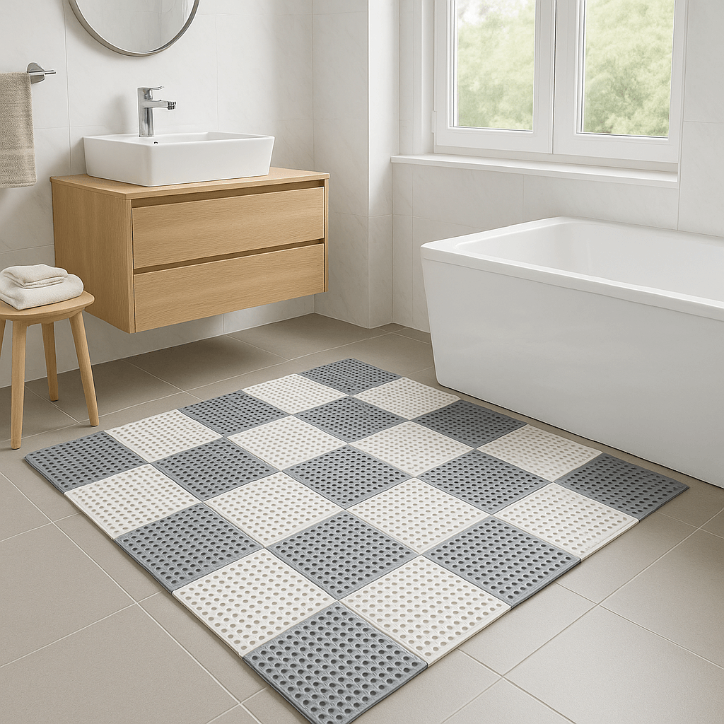 GripShield Waterproof Bath Mats for Safe and Comfortable Showers