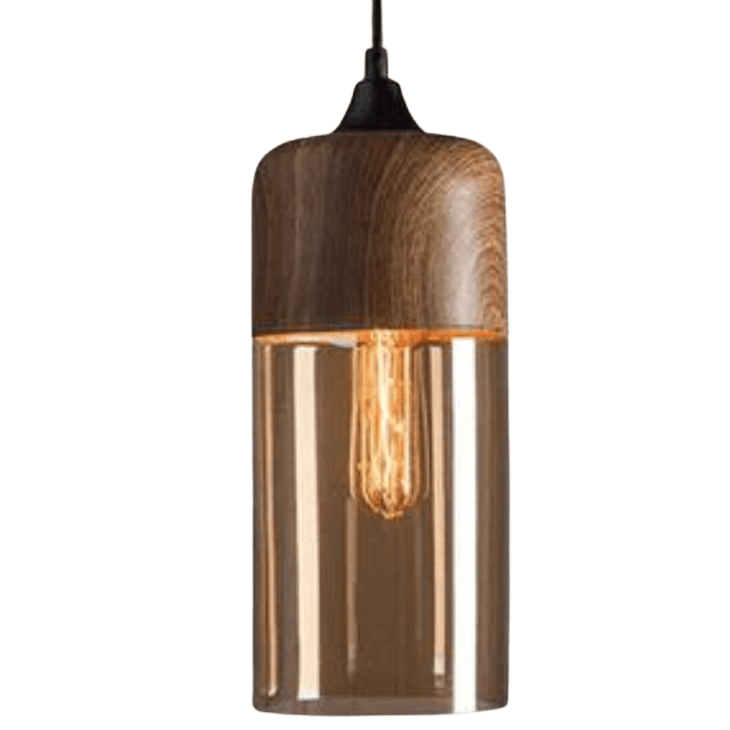 Lámpara de techo de madera nórdica SkandiGlow para iluminación contemporánea del hogar