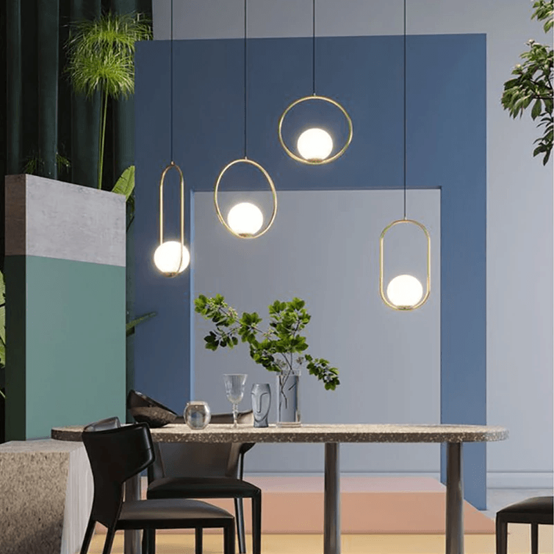 LumaOrbs Glass Ball Pendant Lights For Table Decor