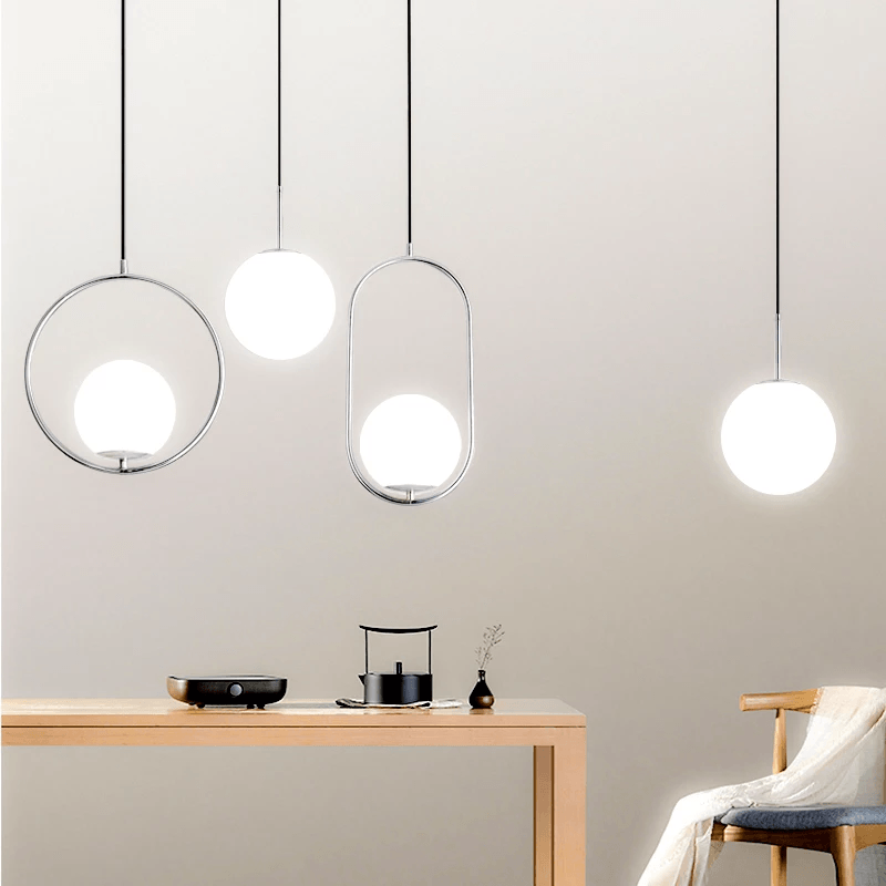 LumaOrbs Glass Ball Pendant Lights For Table Decor