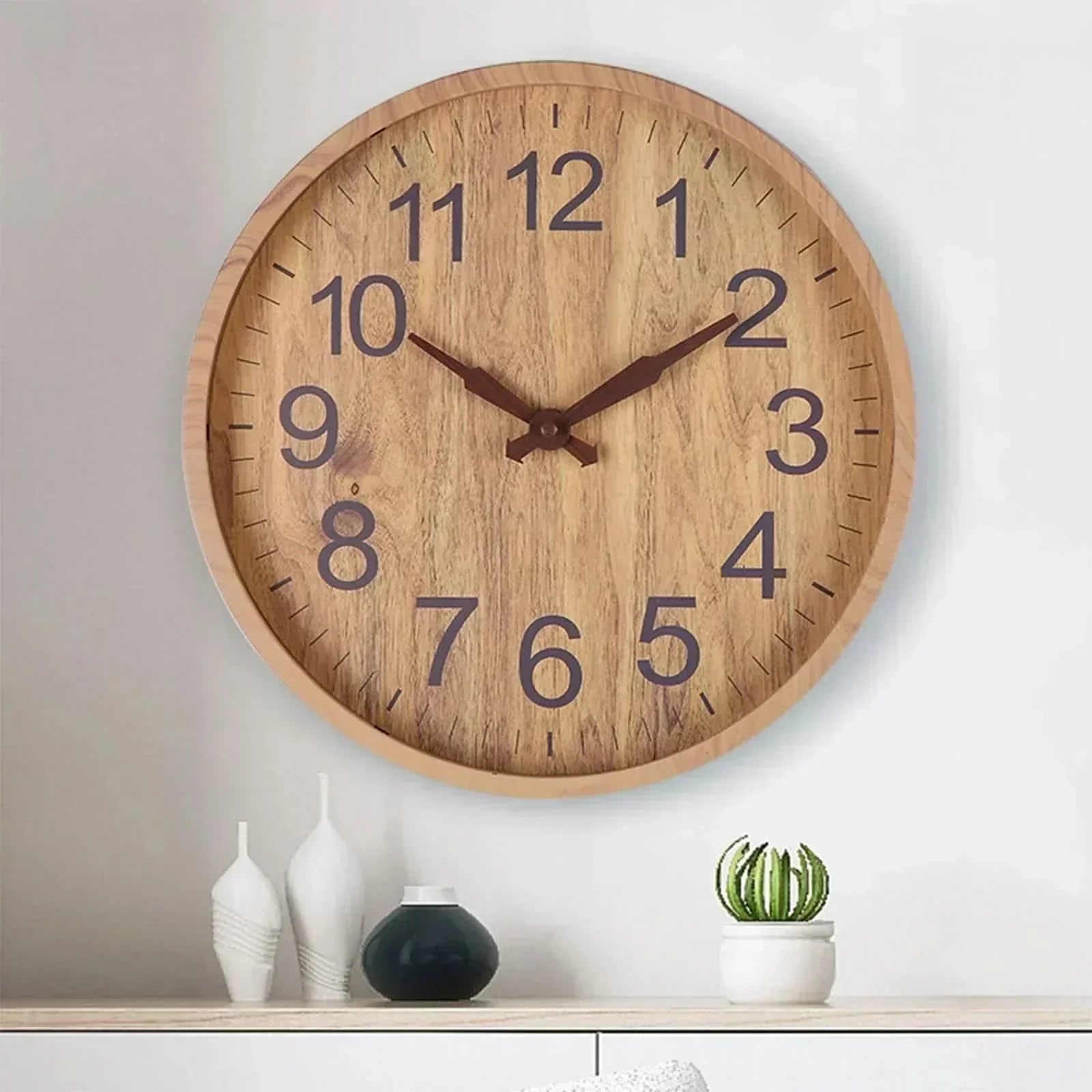 Wooden Clock With Quiet Minimalist Design for Calm Home Decor Lovers