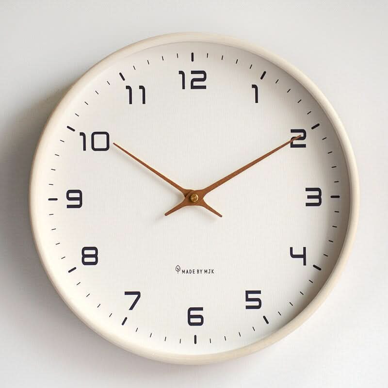 Relógio de Madeira Timeblend com Design Escandinavo Minimalista e Silencioso para Interiores Calmos