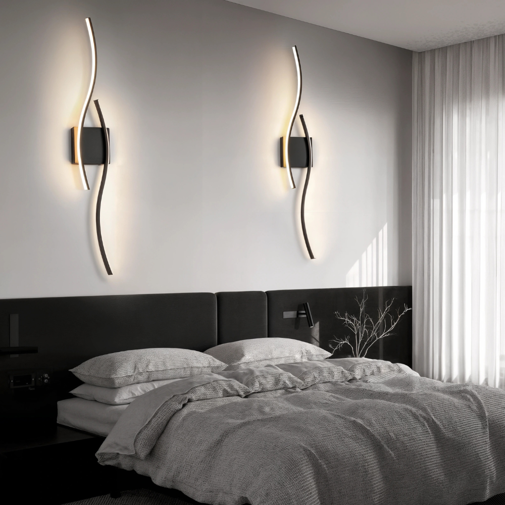 Lámpara de Pared Interior Elegante AstraGlow para Hogar y Áreas de Estar
