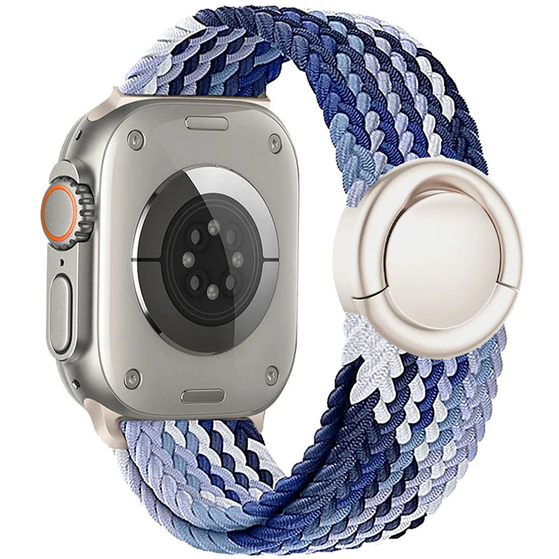 Apple Watch Yuvarlak Tokalı Naylon Kayış Yedek Parça
