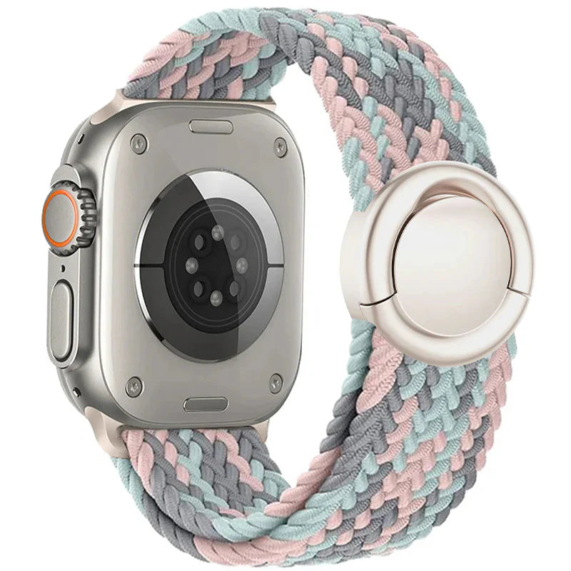 Apple Watch Yuvarlak Tokalı Naylon Kayış Yedek Parça