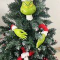 Grinch juletræsdekoration sæt med fem dele til festlig juleudsmykning