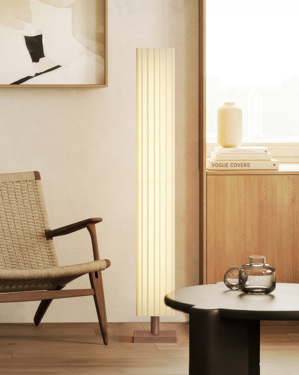 Sylara állólámpa wabi sabi orientális minimalista stílusban nappaliba