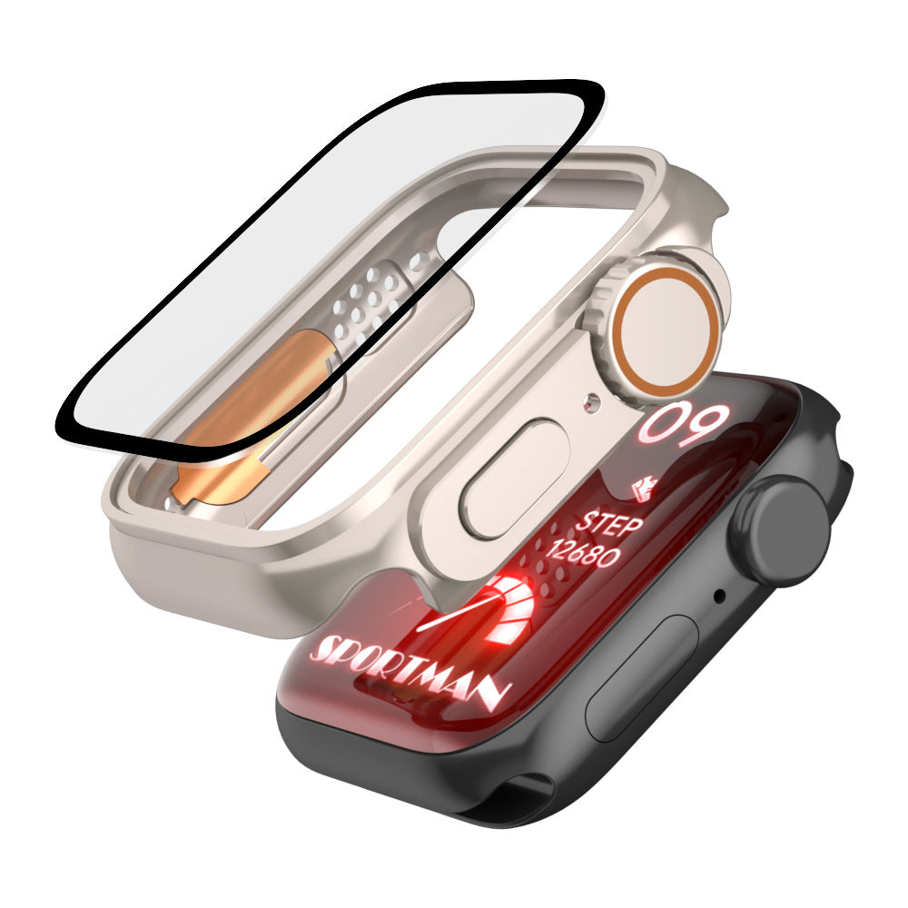 NovaGuard Vandtæt Ultra-Tyndt Apple Watch Cover med 9H Glas