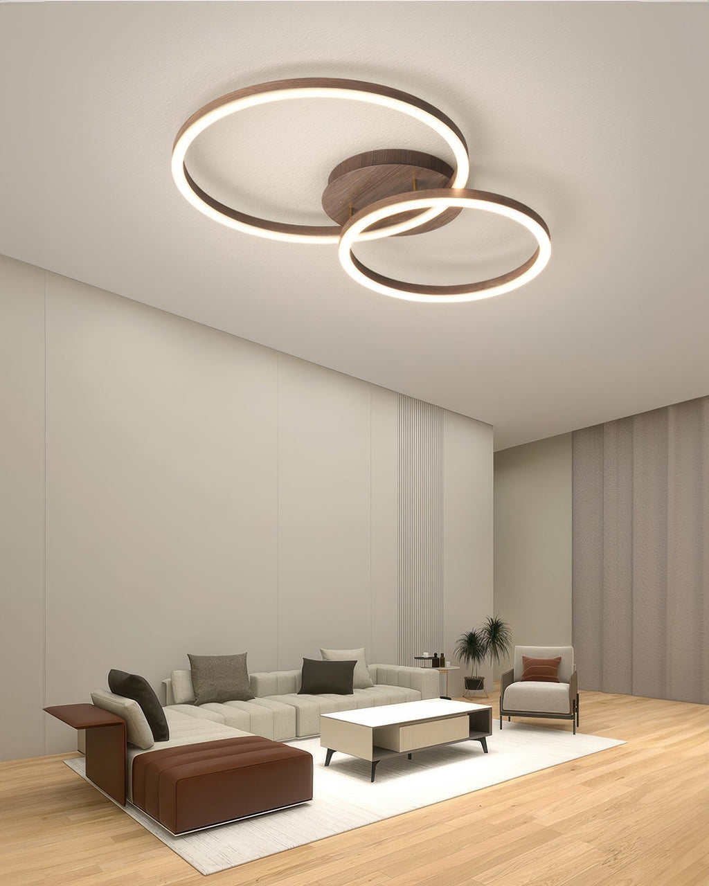 Aurion Geometrische LED-Deckenleuchte für moderne Innenräume