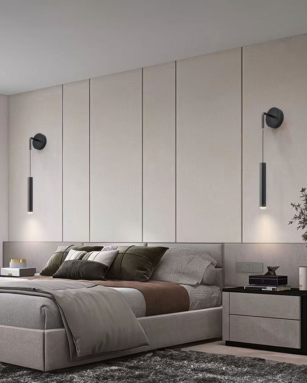Arandela LED AuroraSphere Cilíndrica para Corredores e Salas de Estar