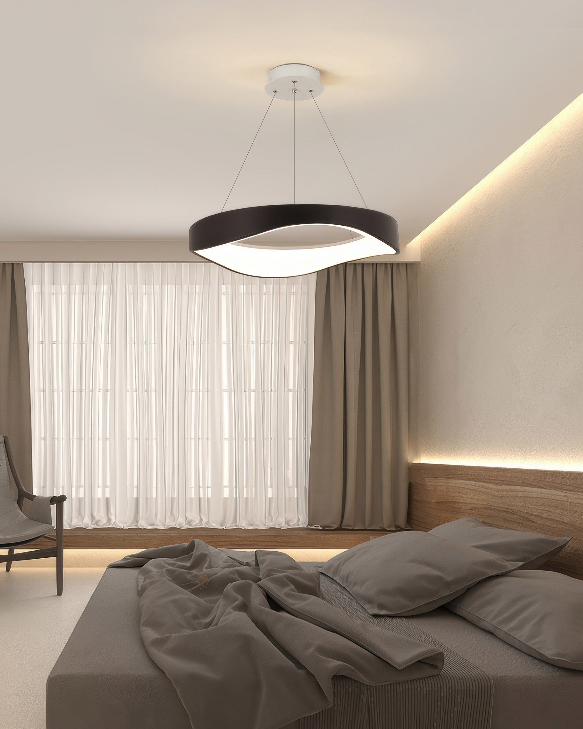 Závěsné LED svítidlo NovaHalo Circle pro moderní interiéry