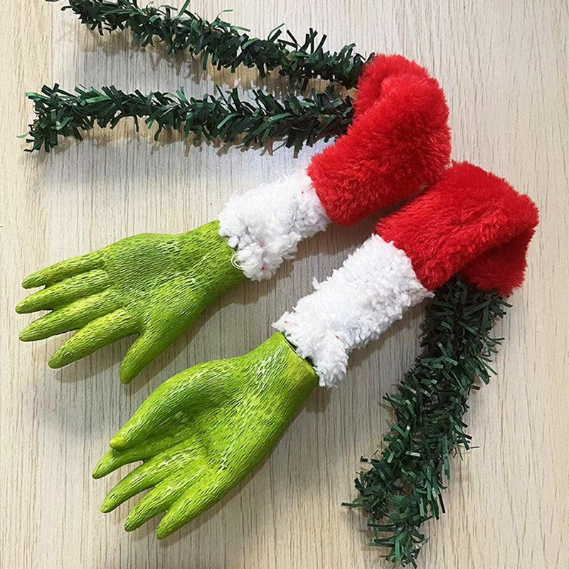 Grinch juletræsdekoration sæt med fem dele til festlig juleudsmykning