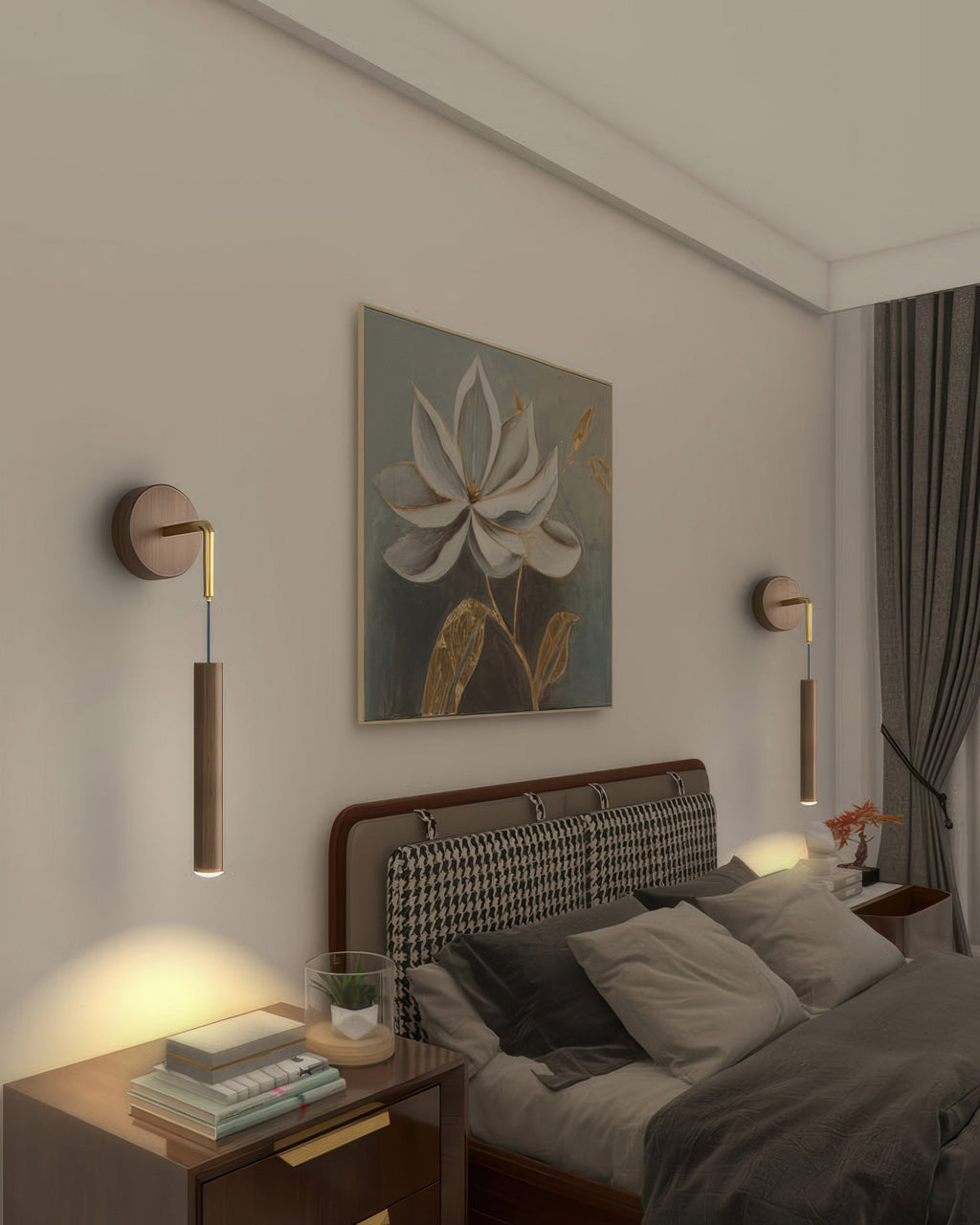 Arandela LED AuroraSphere Cilíndrica para Corredores e Salas de Estar