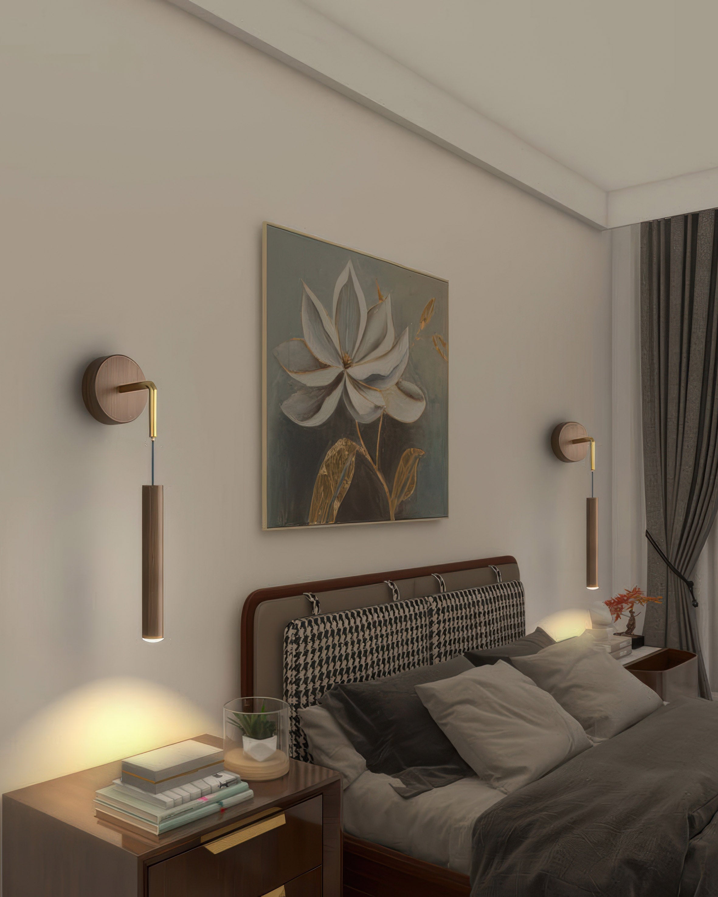 Arandela LED AuroraSphere Cilíndrica para Corredores e Salas de Estar