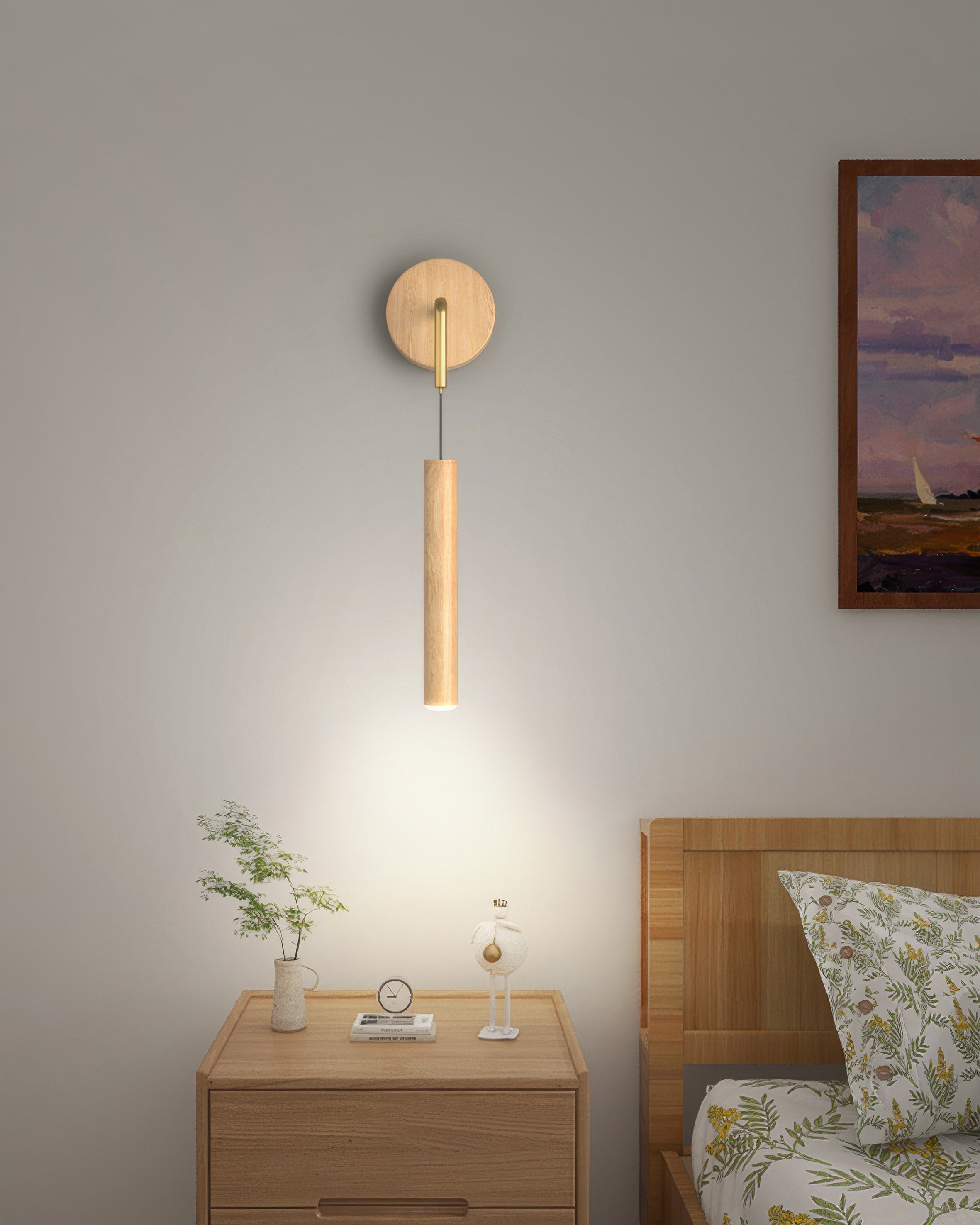 Arandela LED AuroraSphere Cilíndrica para Corredores e Salas de Estar