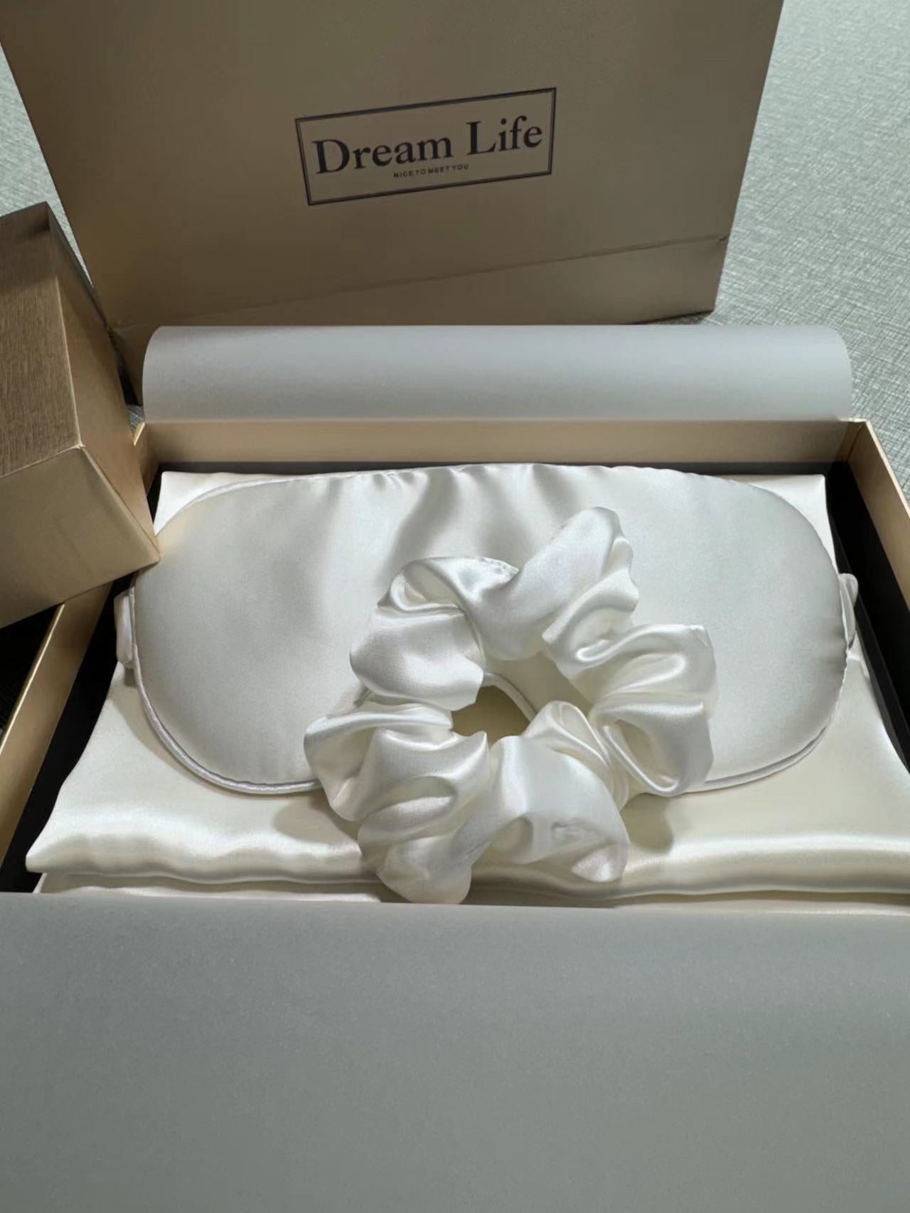 Nocturne Silk Sleep Set With Pillowcase And Eye Mask For Gentle Sleep