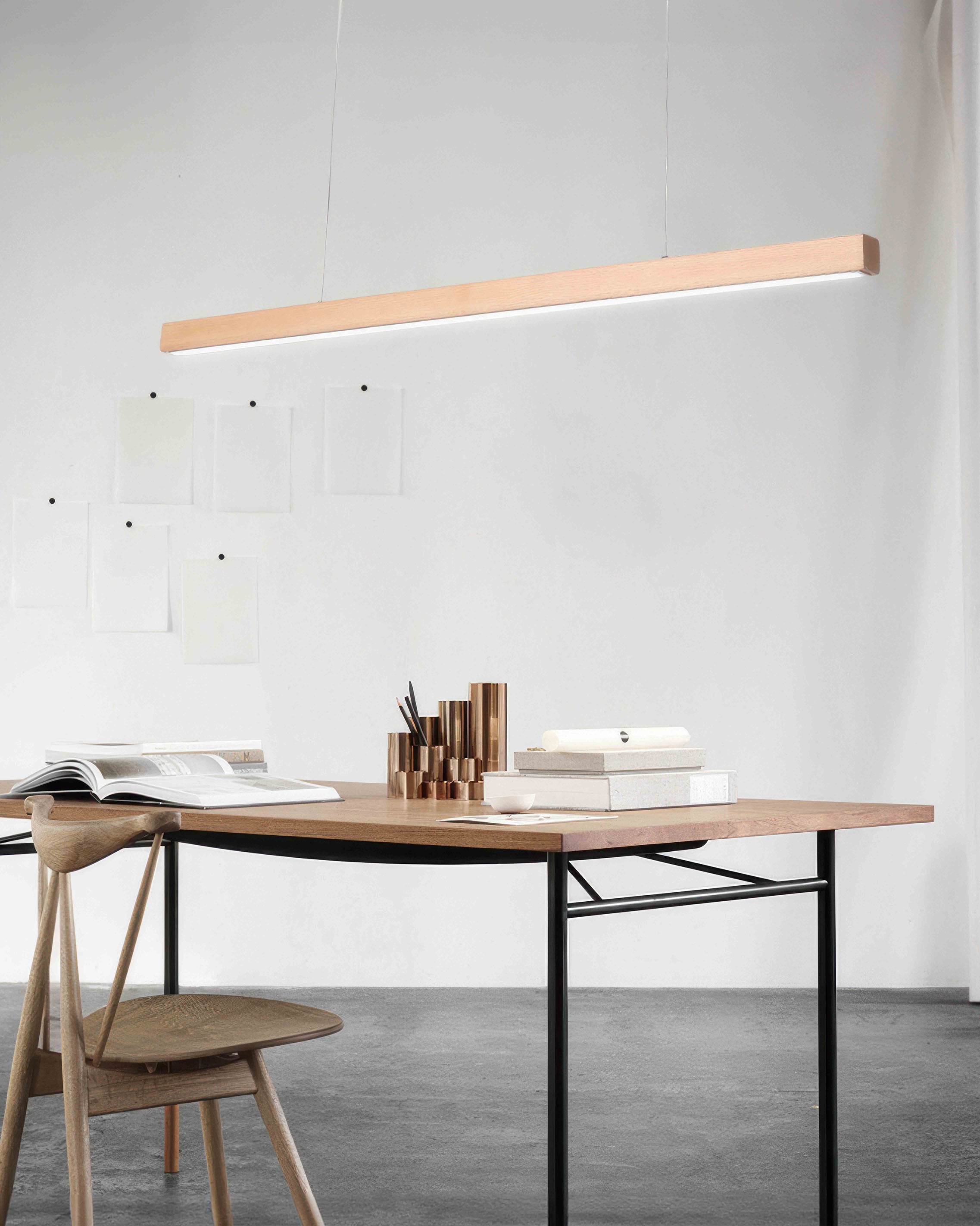 Caelum Walnut Minimalist Pendant Light | French Medieval Charm For Homes