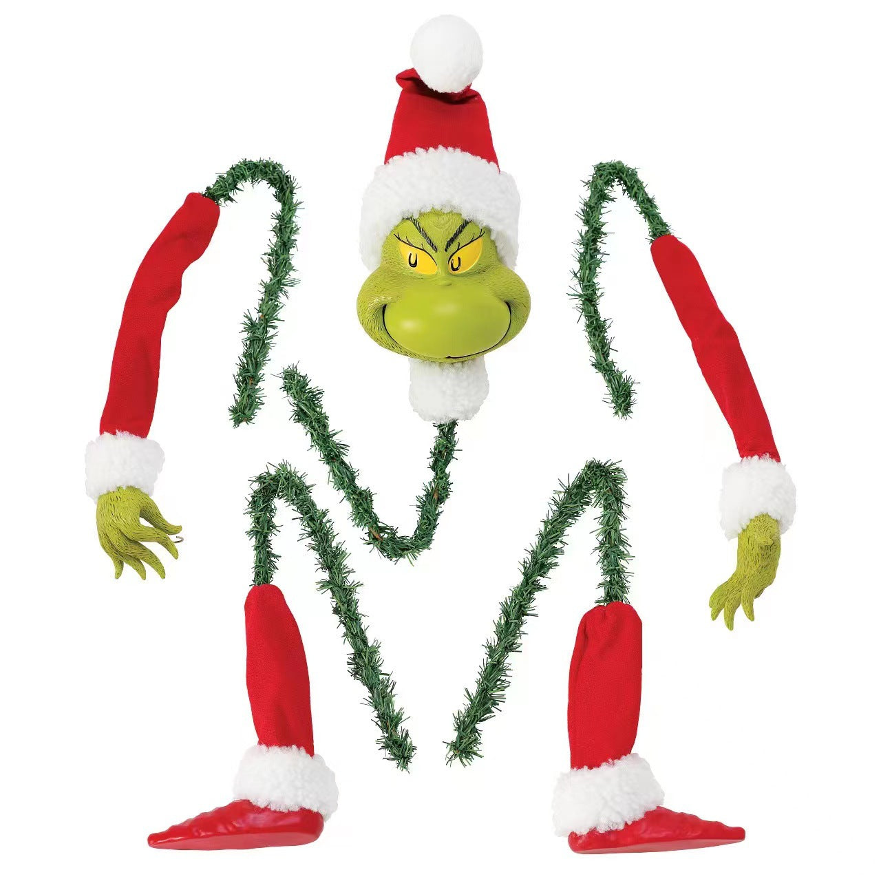 Grinch juletræsdekoration sæt med fem dele til festlig juleudsmykning