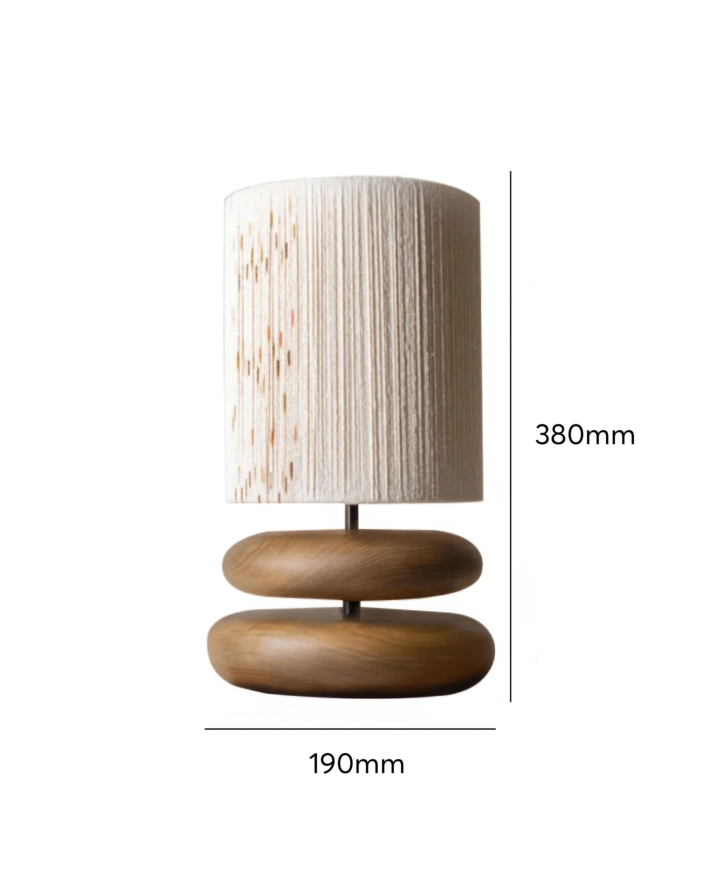 Lámpara de Mesa Solmere Tranquil de Madera con Compatibilidad LED y Eficiencia Energética