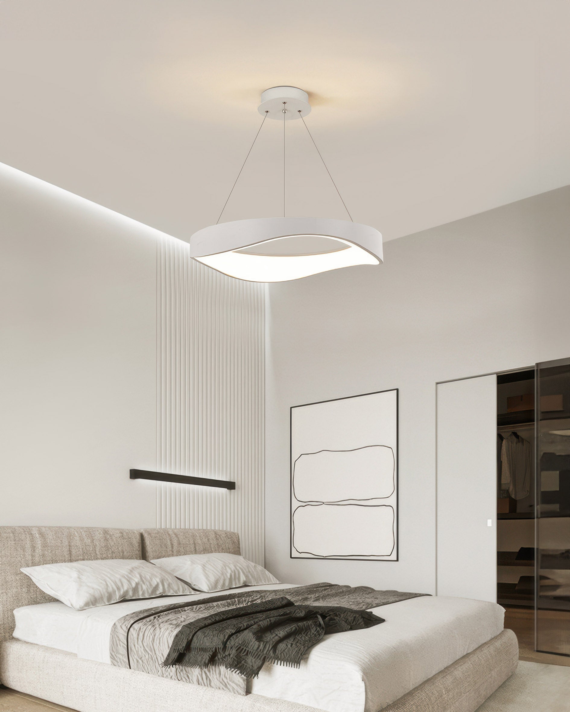 Závěsné LED svítidlo NovaHalo Circle pro moderní interiéry