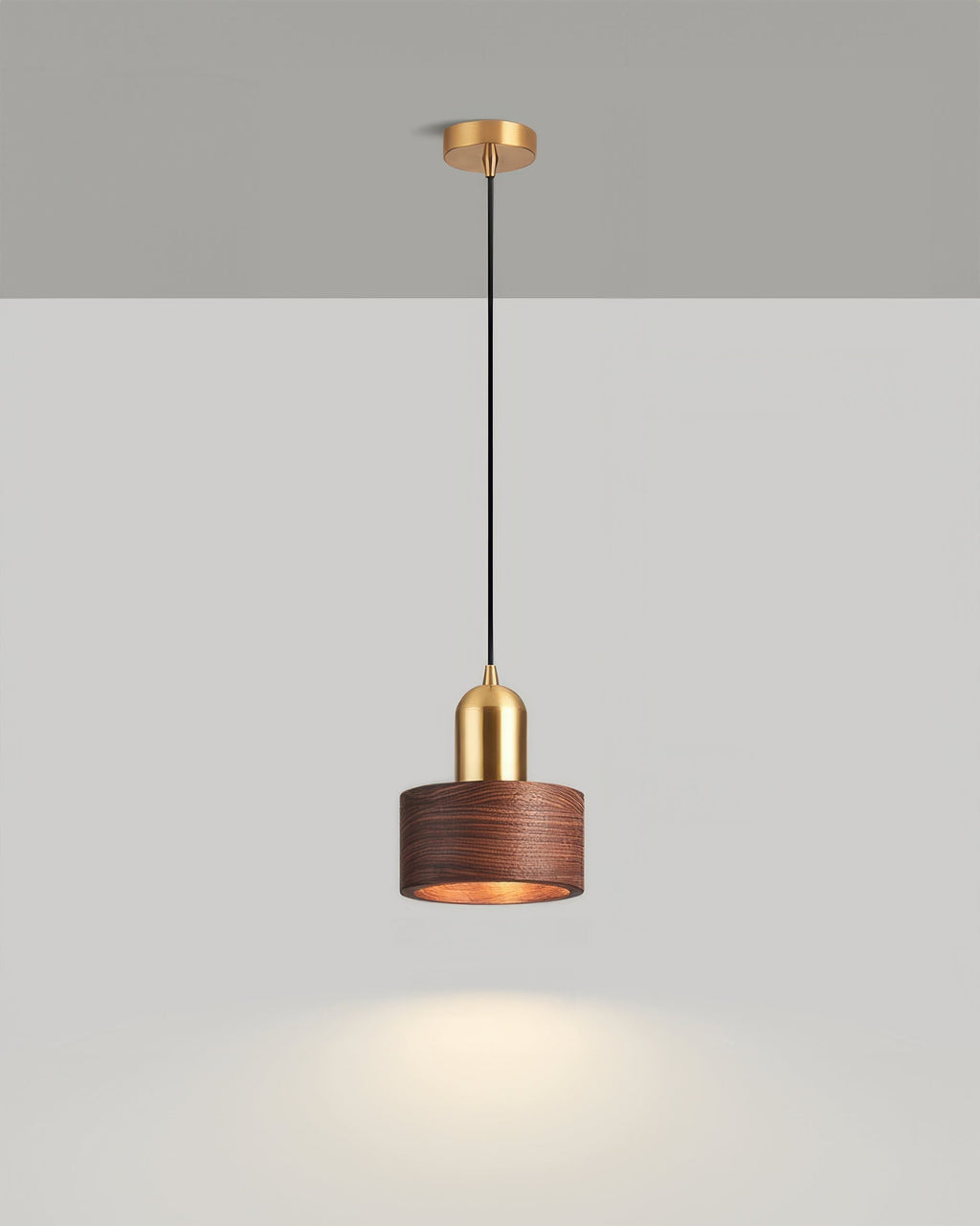Lámpara Colgante Cilíndrica Keiko Inspirada en Japón, Luminaria Minimalista de Techo