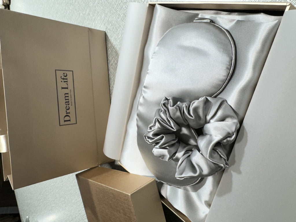 Nocturne Silk Sleep Set With Pillowcase And Eye Mask For Gentle Sleep