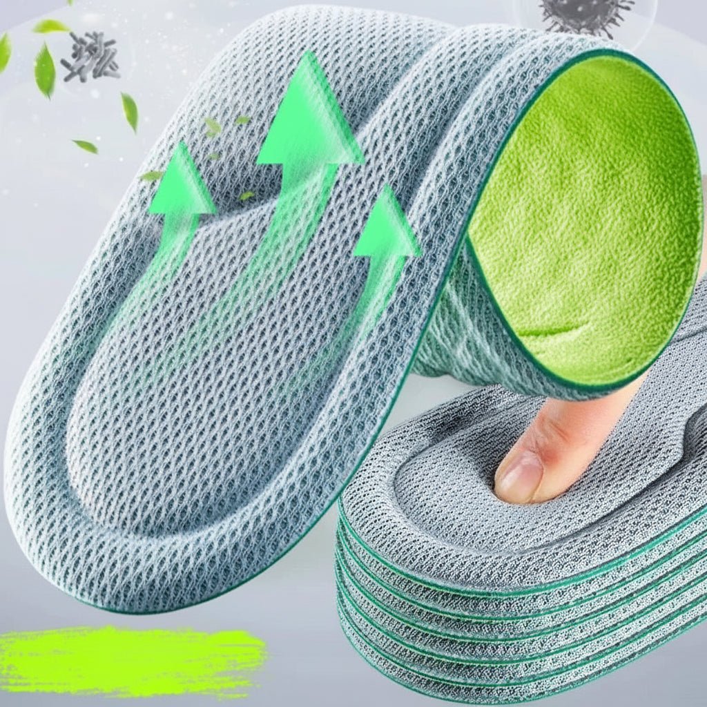 Tălpi ortopedice unisex PureStride din spumă cu memorie pentru confort proaspăt pe tot parcursul zilei