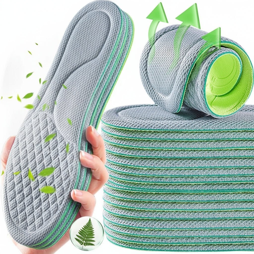 Tălpi ortopedice unisex PureStride din spumă cu memorie pentru confort proaspăt pe tot parcursul zilei