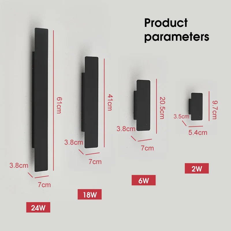 Lámpara de Pared de Aluminio LED Impermeable Wallwave para Uso Interior y Exterior