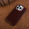 Nova Creations kožené pouzdro na iPhone s voskovou úpravou Elegant Edition