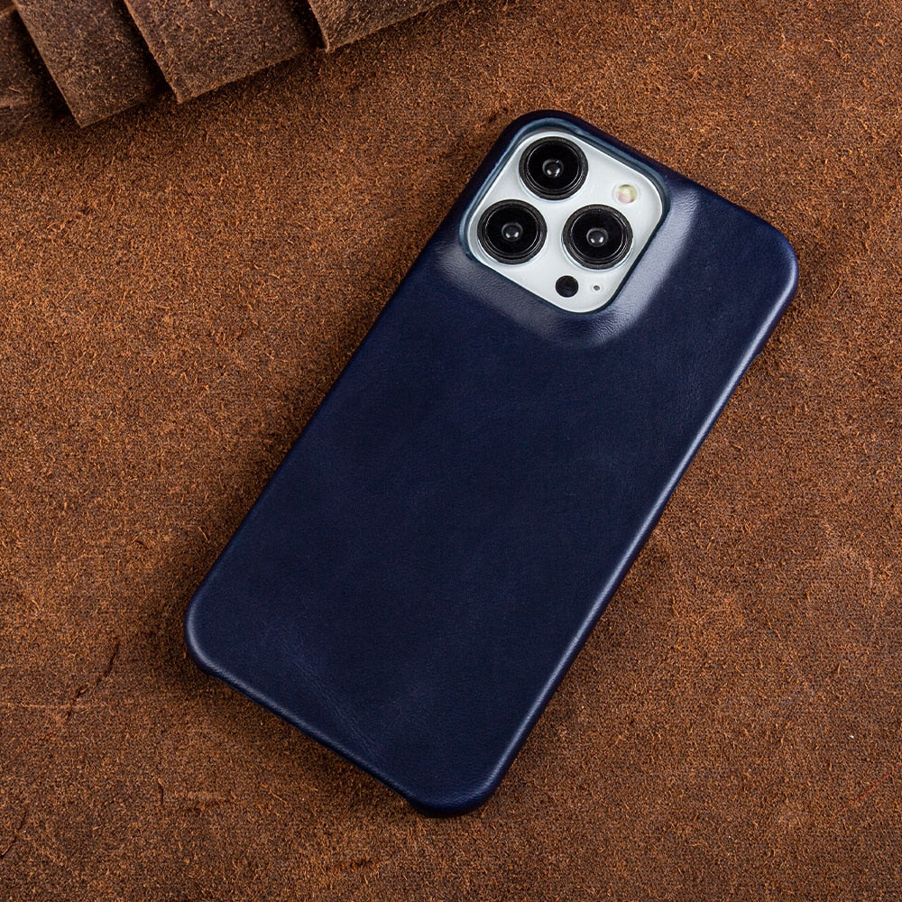 Nova Creations kožené pouzdro na iPhone s voskovou úpravou Elegant Edition