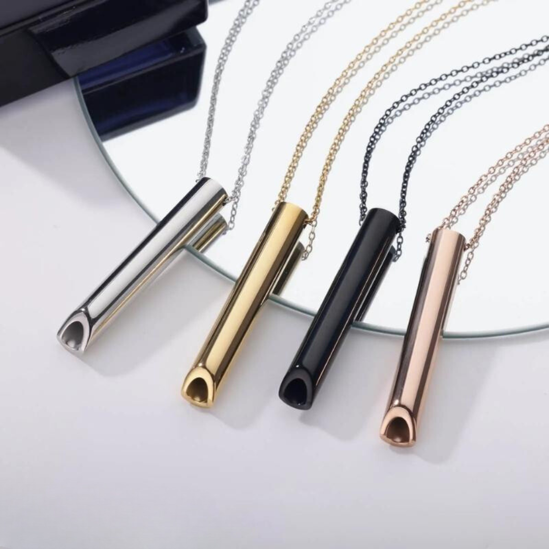 Smoke-free breathing aid – smoking cessation breathing chain without nicotine