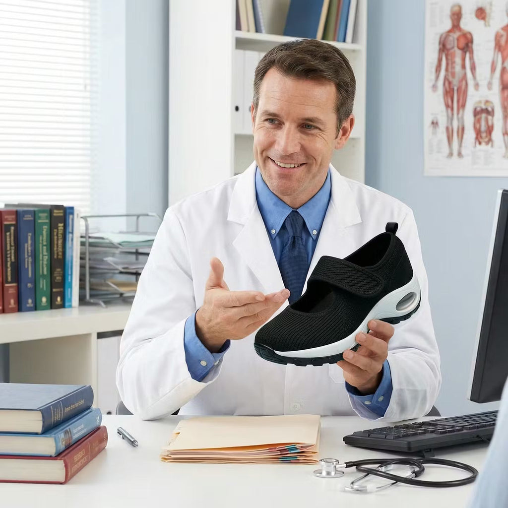 Sapatos StepSure com Sola Almofadada e Ajuste Largo para Conforto Leve e Pés Sensíveis